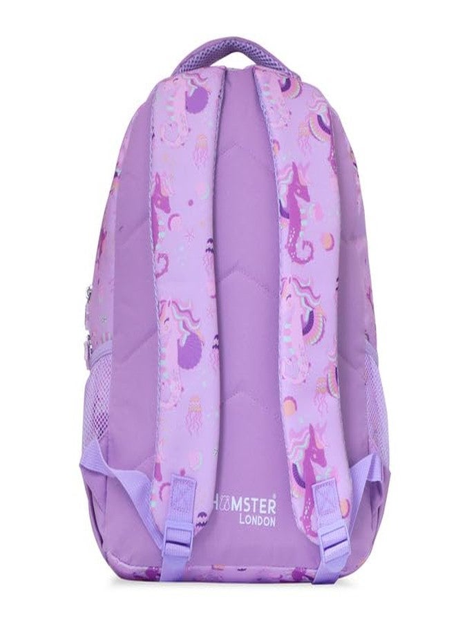 HAMSTER LONDON Twinkle Horn Big Unicorn Backpack - Adorable & 15.9L Spacious School Bag in Magenta with Three Zipped Compartments | Durable, Water-Resistant | Dimensions: W12cm x H40cm x L28cm - Image 5