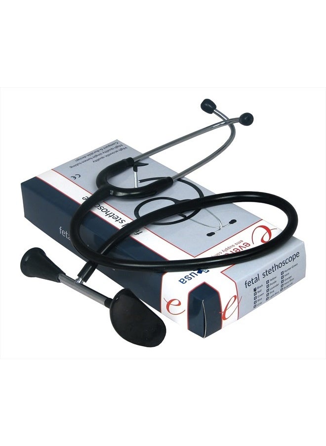 Dixie Ems - Fetal Stethoscope for Baby's Heartbeat Detection, Latex-Free Fetoscope with Pinard Horn and Soft Earbuds, 22” - Image 1