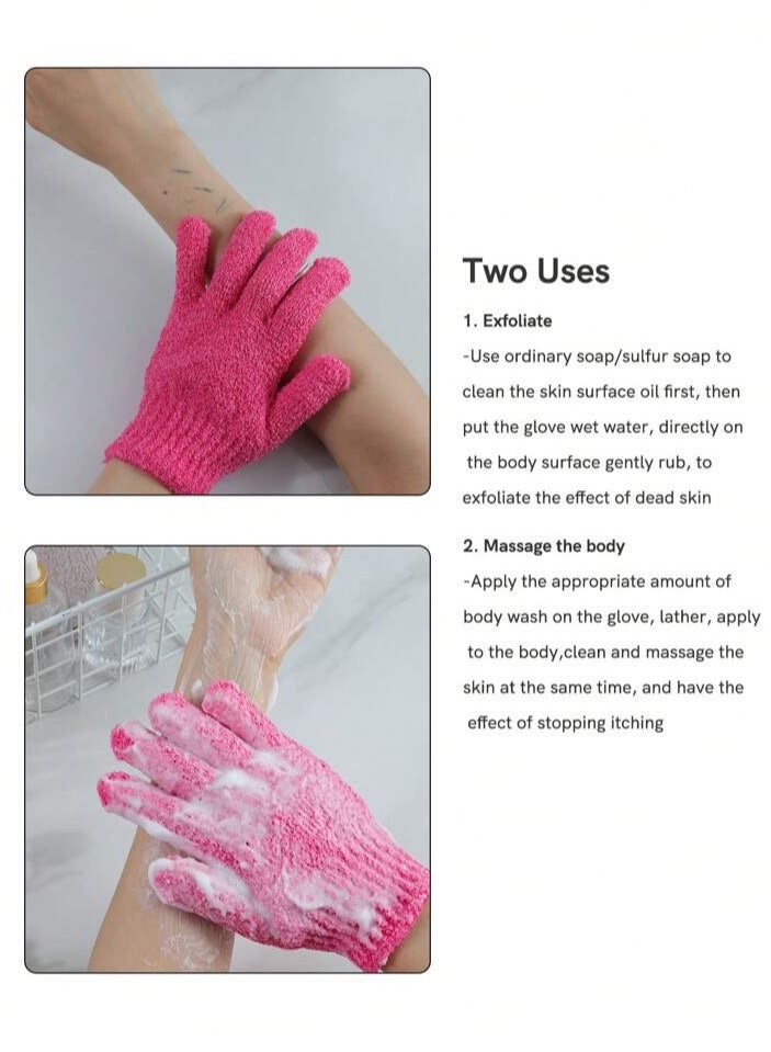Body Exfoliating Massage Scrubber Gloves 1pc  - Image 5