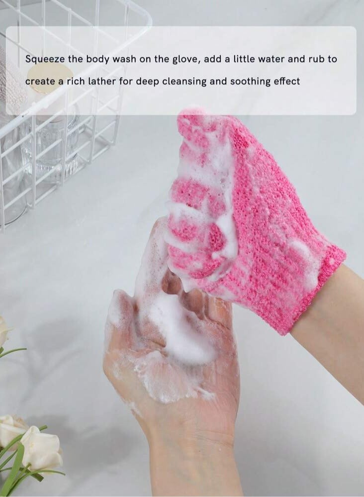 Body Exfoliating Massage Scrubber Gloves 1pc  - Image 3