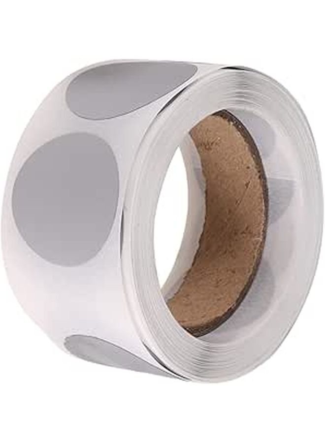 300 Silver Scratch Off Adhesive Stickers Waterproof Label Paper For DIY Projects - Image 1