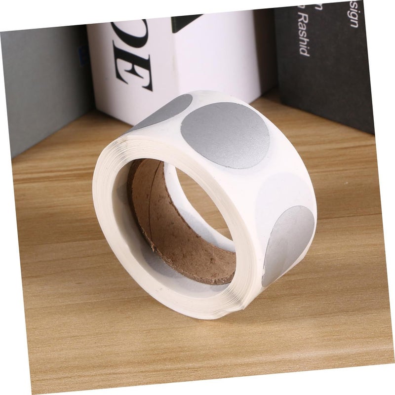 300 Silver Scratch Off Adhesive Stickers Waterproof Label Paper For DIY Projects - Image 3