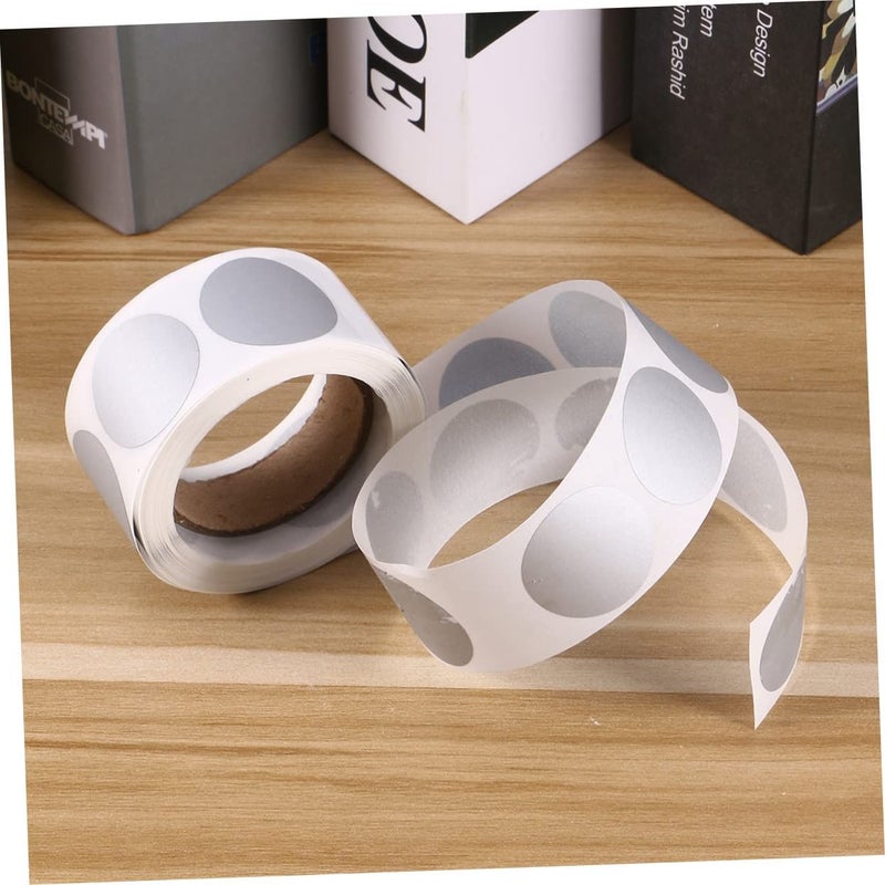 300 Silver Scratch Off Adhesive Stickers Waterproof Label Paper For DIY Projects - Image 4