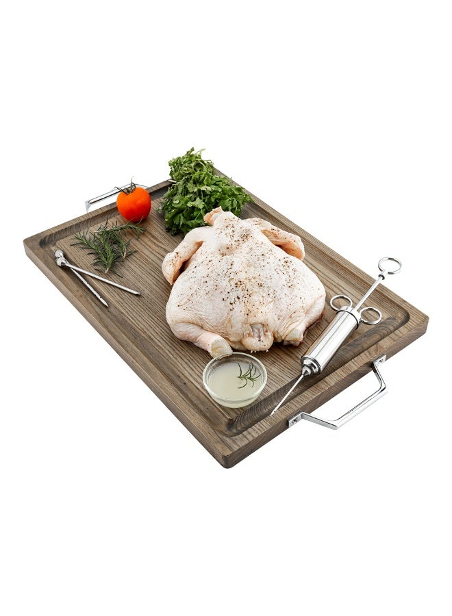 Restaurantware Met Lux Meat Injector Kit, Professional Food Injector Syringe Kit - 2 Ounce Syringe, 3 Needles, Stainless Steel Meat Injector Set, 2 Cleaning Brushes, For Marinating And Seasoning - Image 2