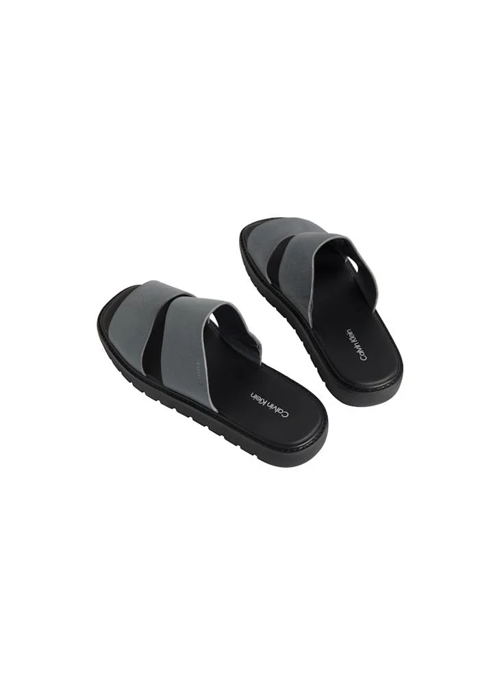 CALVIN KLEIN  Square Molded Double Bar Sandals for Men | Best Price UAE