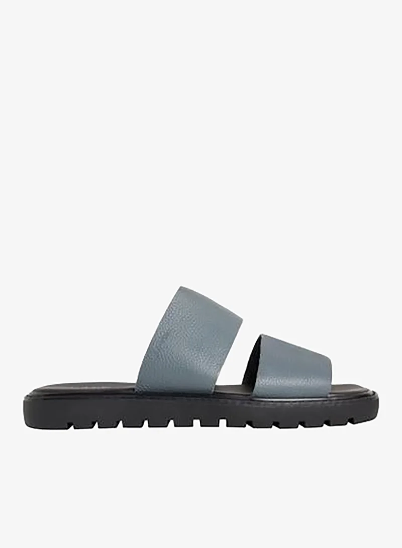 Square Molded Double Bar Sandals