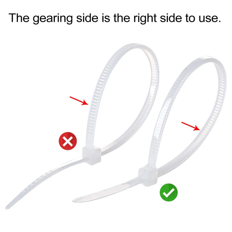 XHF 3/4"" 3M Back-Glue Self Adhesive White Strong Cable Zip Tie Mounts 100Pcs With 8"" Ties Screws Outdoor Sticky Wire Fasteners Cable Clips Management Anchors Organizer Holders Squares - Image 2