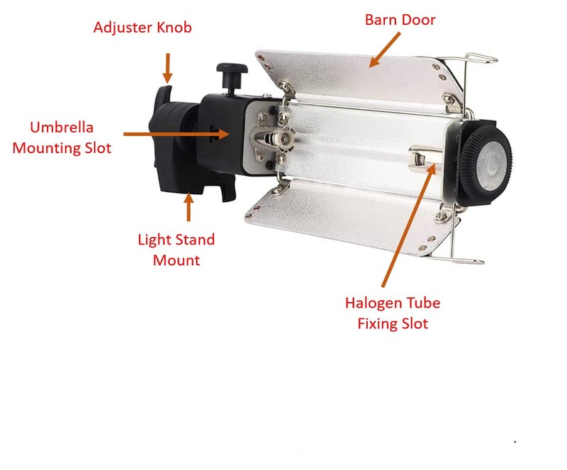 PICPRO Porta Halogen Photography Video Light with 1000W Halogen Tube and Power Cord for Photography in Carry Bag - Image 5