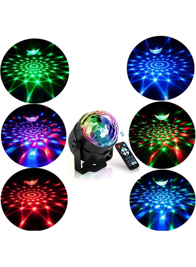 LED Decorative Disco Magic Ball Party Light with Remote Multicolour 10.5 x 10 x 10.5cm - Image 5