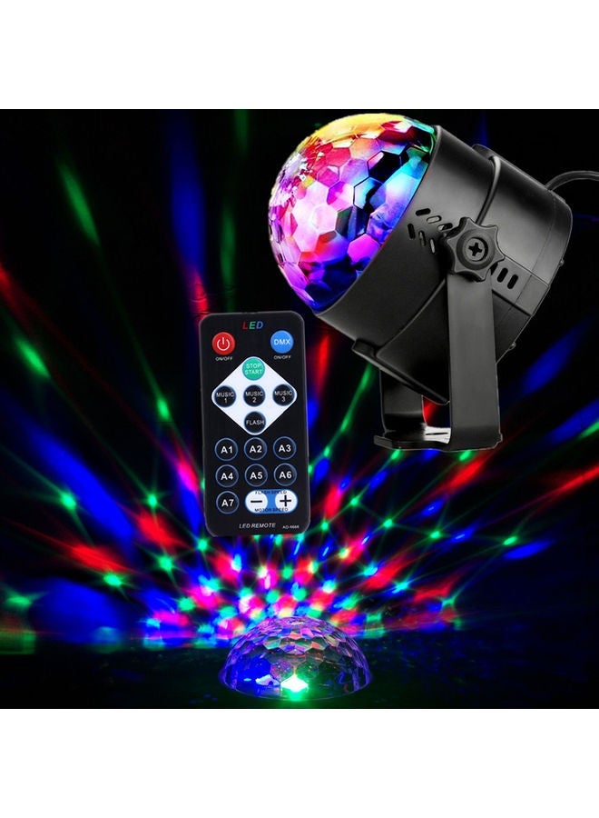 LED Decorative Disco Magic Ball Party Light with Remote Multicolour 10.5 x 10 x 10.5cm - Image 3