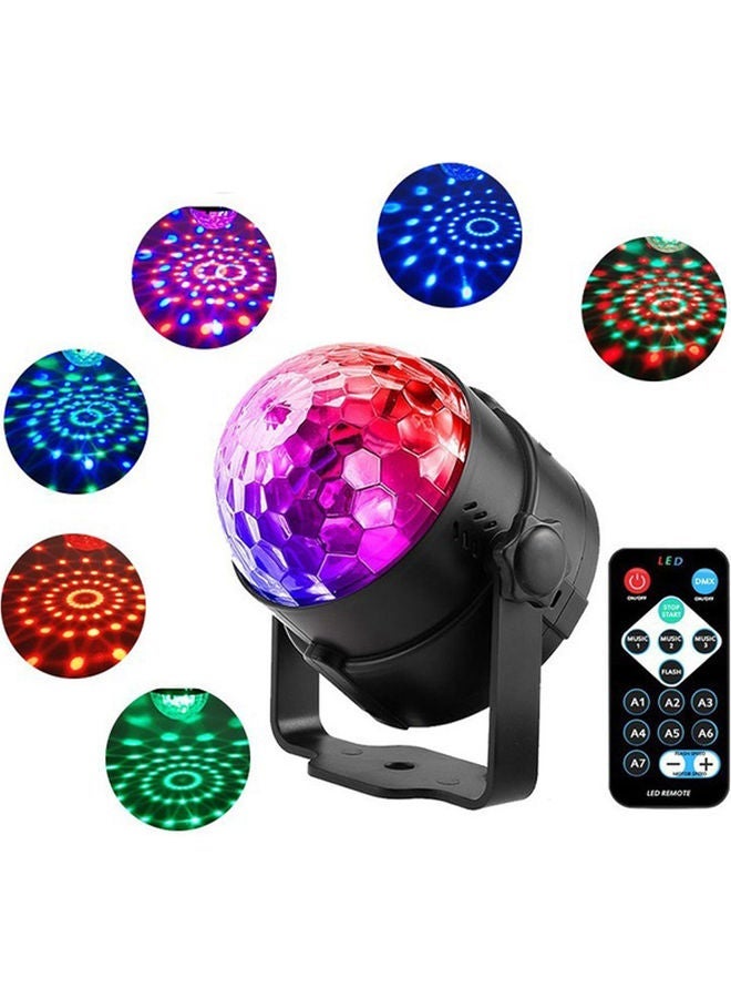 LED Decorative Disco Magic Ball Party Light with Remote Multicolour 10.5 x 10 x 10.5cm - Image 4