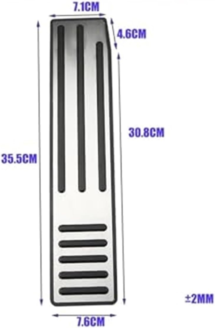 Vuzmode Car Pedals Cover Set for Tesla Model S and Model X - Image 2