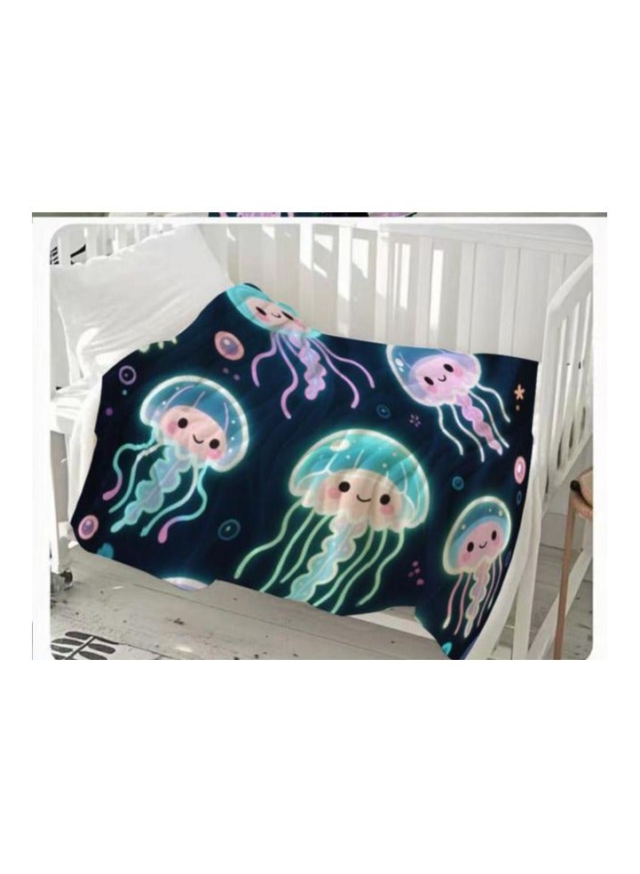 general Children's or student cartoon flannel thin blanket (warm and comfortable, suitable for sleep, games) 100cm*150cm - Image 3
