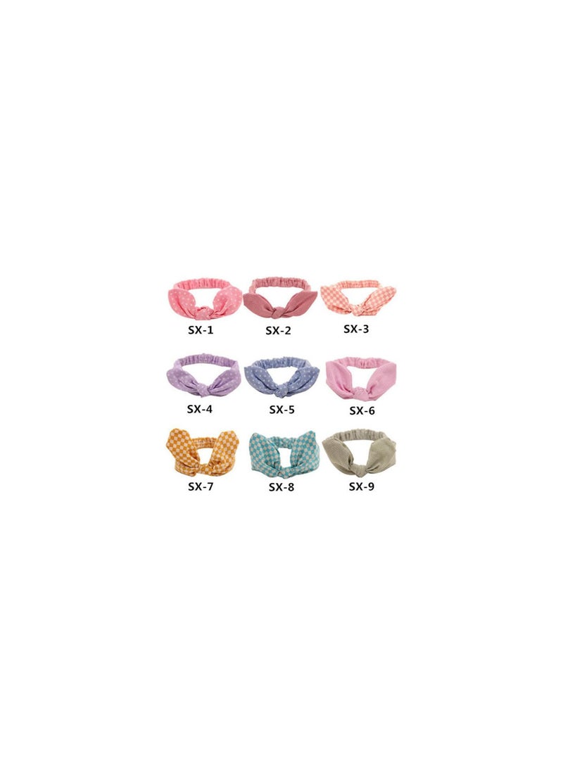 GGOOT 9 PCS Cute Baby Girls Toddler Kids Turban Headband Hairband Headwrap Headwear for Photography Props, Costume, Party - Image 3