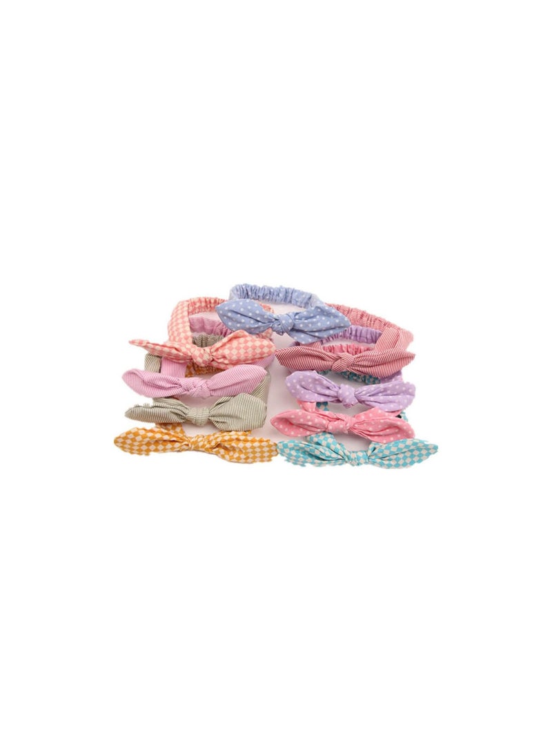 GGOOT 9 PCS Cute Baby Girls Toddler Kids Turban Headband Hairband Headwrap Headwear for Photography Props, Costume, Party - Image 1