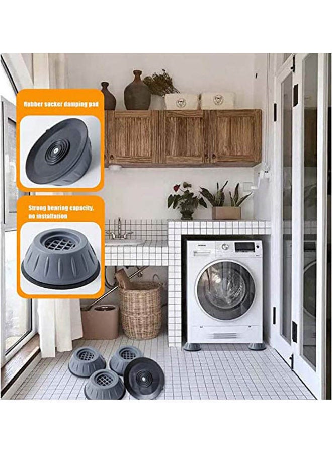 نيبمينينت 4Pcs Washing Machine Feet,Anti Vibrant Pads Grey 4x5سم - Image 2
