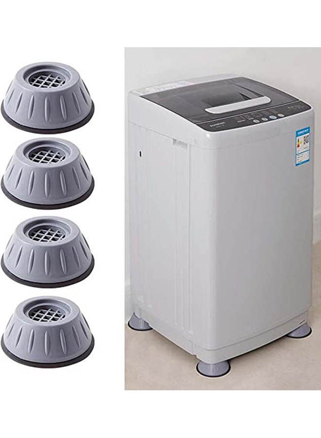 نيبمينينت 4Pcs Washing Machine Feet,Anti Vibrant Pads Grey 4x5سم - Image 1