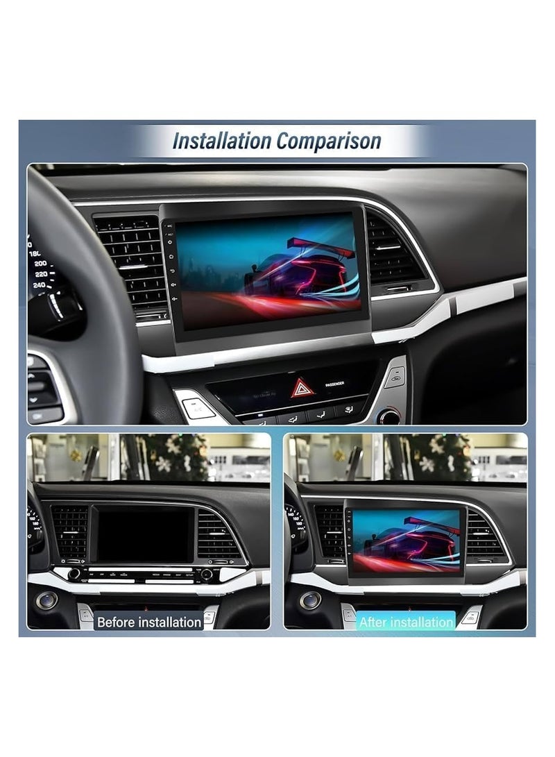 SHEZA STAR Android Car Stereo for Hyundai Elantra 2016-2018 1GB RAM 32GB ROM Mirror Link Wi-Fi BT, Radio GPS Navigation, 9 Inch IPS Touch Screen with AHD Camera Included - Image 2
