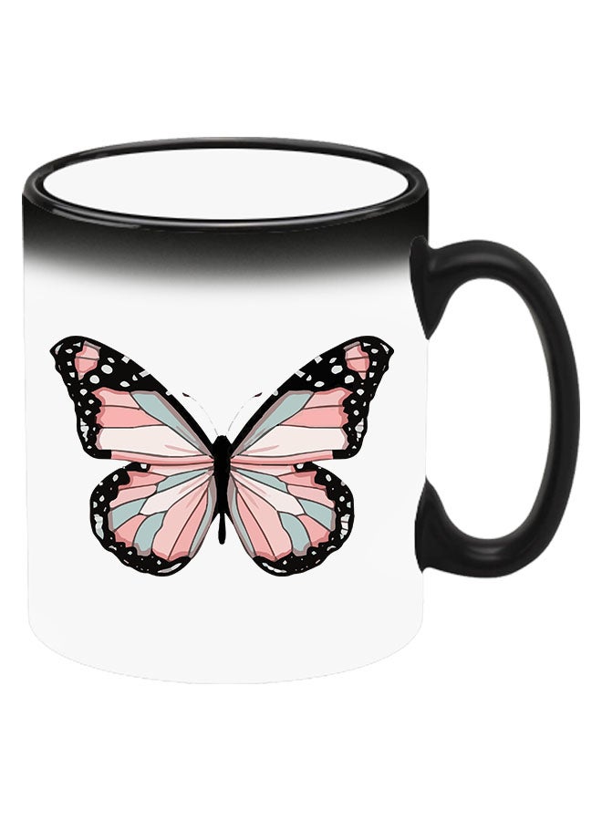 Theodor Colour Changing Heat Sensitive Magic Mug - Add Hot Tea or Coffee Butterfly-01 For Home Office Gift Kids Men Women - Image 2
