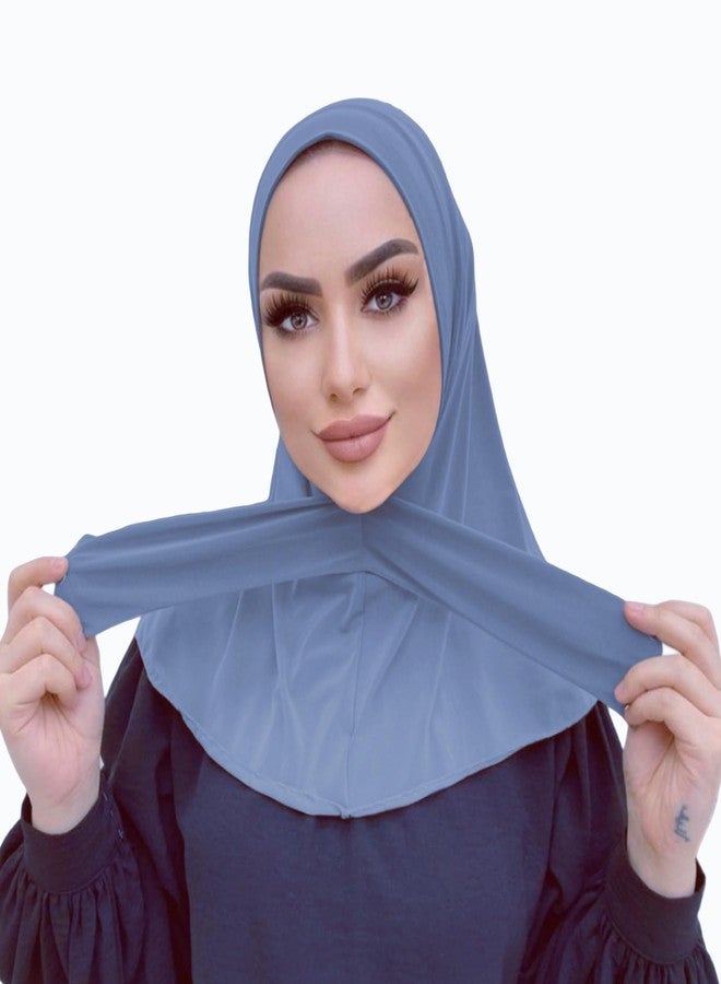 Caviotess Instant Muslim Turban Hijab with Snaps for Women Cotton Headscarf Full Cover Bonnet Hat Islam Under Cap - Image 4