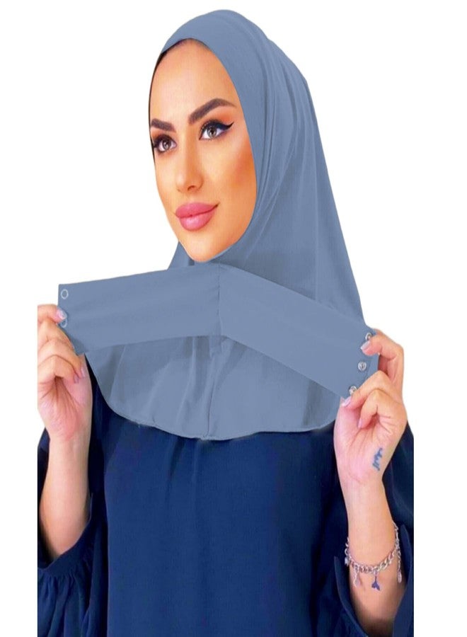 Caviotess Instant Muslim Turban Hijab with Snaps for Women Cotton Headscarf Full Cover Bonnet Hat Islam Under Cap - Image 5