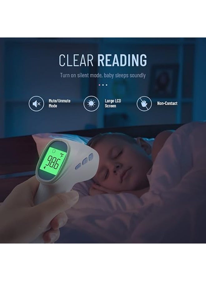 Touchless Forehead & Object Thermometer 2-in-1 - Dual-Mode Infrared Thermometer with Fast Accurate Results, 35 Memory Sets & Fever Alarm - Practical for Family Use - Image 2