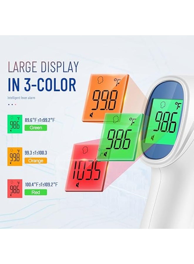 Touchless Forehead & Object Thermometer 2-in-1 - Dual-Mode Infrared Thermometer with Fast Accurate Results, 35 Memory Sets & Fever Alarm - Practical for Family Use - Image 5