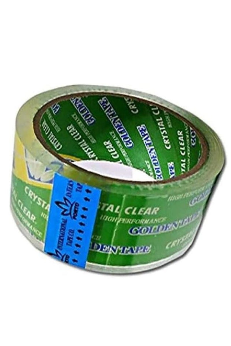 Golden tape High-performance packaging tape for shipping packaging, moving, office, and carton sealing - Clear - 60 meters - 3 pieces - Image 2