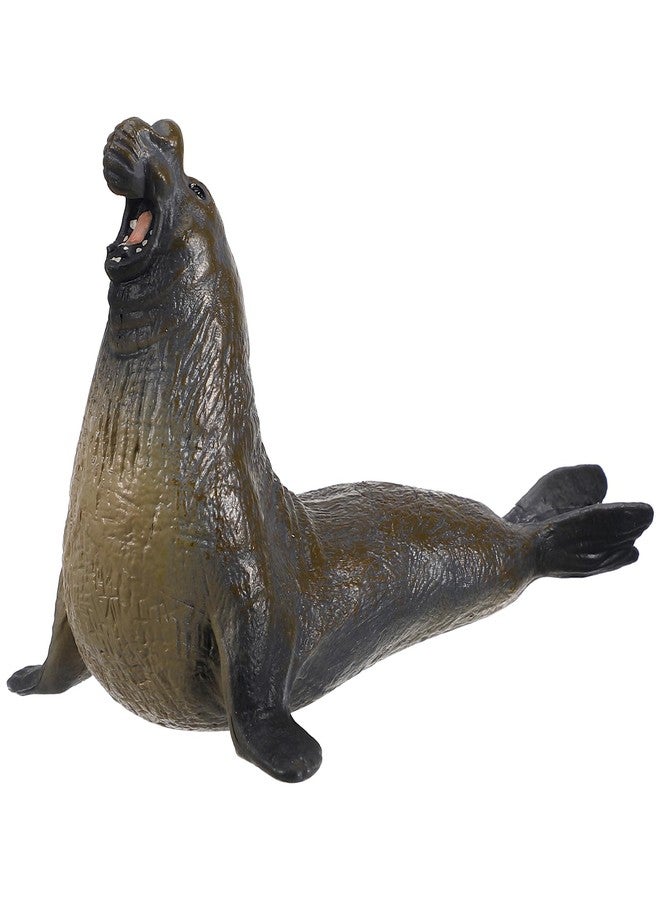 TOYANDONA Kids Elephant Seal Model Toy Realistic Sea Creature Figurines Model Sealife Toy Figures Kids Educational Toy (Light Brown) - Image 1
