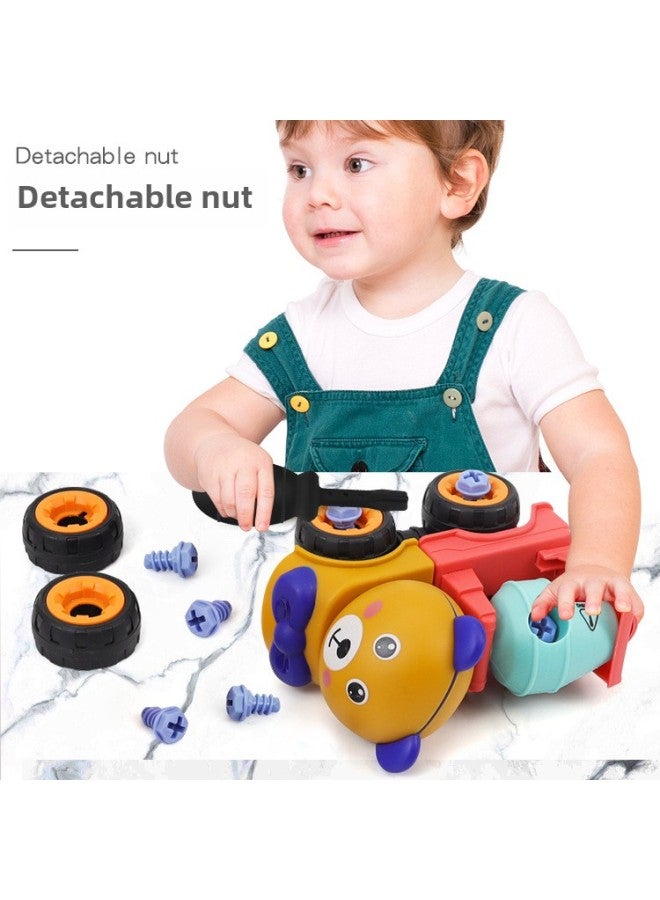 Children's Q Meng Disassembly Animal Car Project Detachable Screw Assembly Set Bag Model Toy Direct Sales-Color:Blue - Image 2