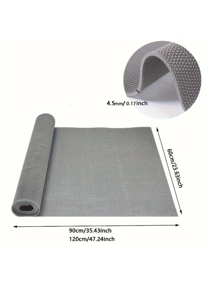 Green S Shaped Hollow Non Slip Bath Mat Anti Skid Safety Floor Mat 60x90cm - Image 4