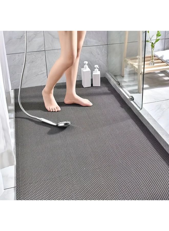 Green S Shaped Hollow Non Slip Bath Mat Anti Skid Safety Floor Mat 60x90cm - Image 5