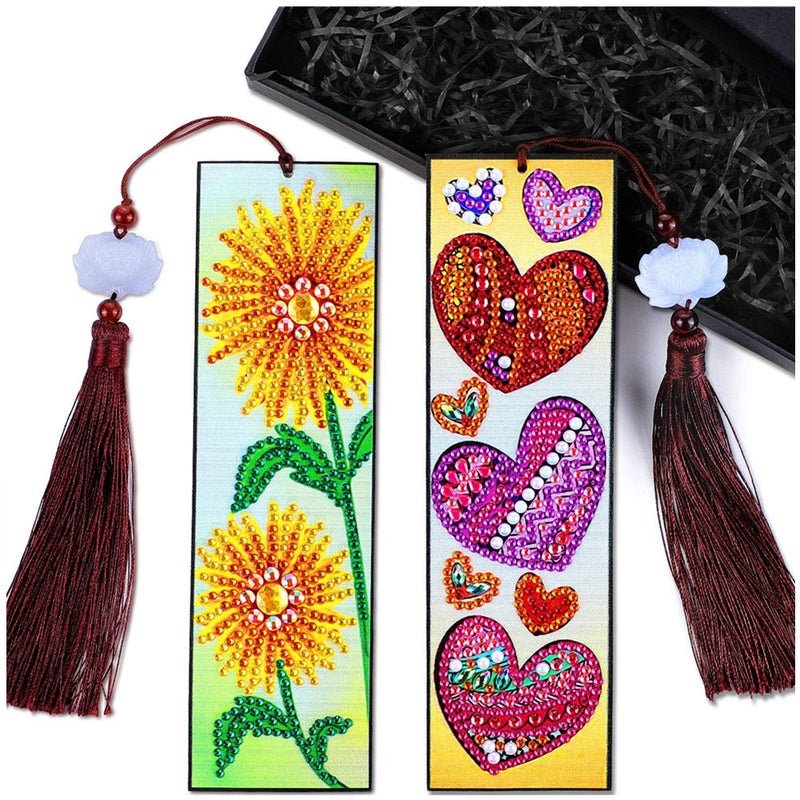 Diy Diamond Painting Bookmark Leather Tassel Special-Shaped Diamond Mandala 5D Diamond Embroidery Type Decoration 2 Pieces3 - Image 5