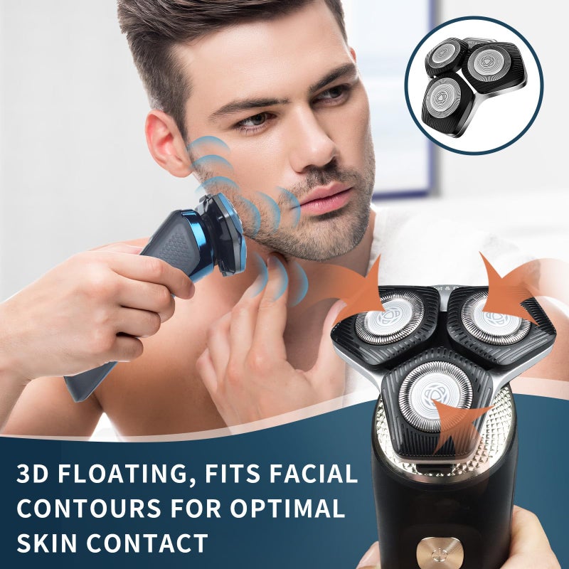 Loarysk 2 Pack SH71/50 Shaving Heads Compatible with Phili*s Shavers Series S5000 (S5XXX),S7000 (S7XXX) (BLUE) - Image 2