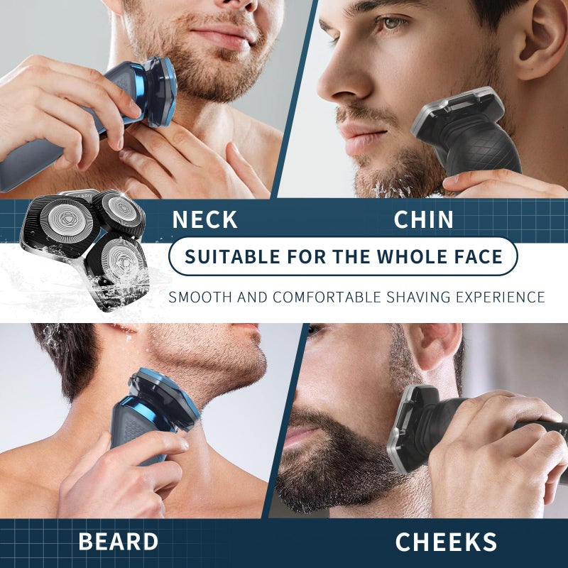 Loarysk 2 Pack SH71/50 Shaving Heads Compatible with Phili*s Shavers Series S5000 (S5XXX),S7000 (S7XXX) (BLUE) - Image 5