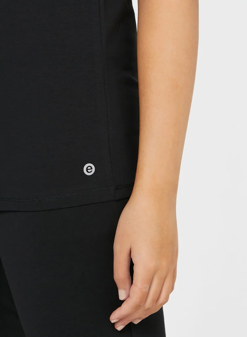 enamor Cotton Slim Crew Tee