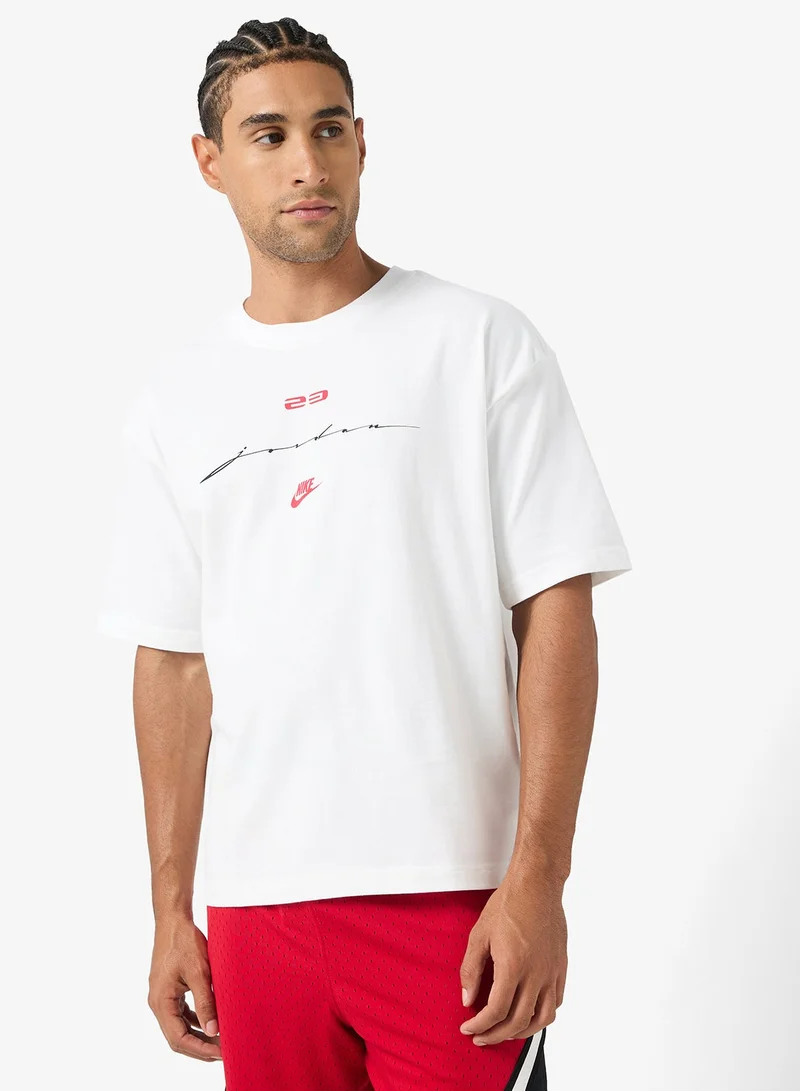 Jordan Jordan Flight Script Boxy T-Shirt