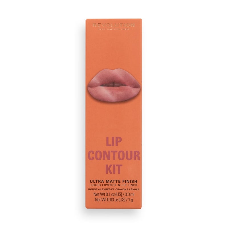 Revolution Lip Contour Matte Lipstick & Liner Duo – Lover - Image 3