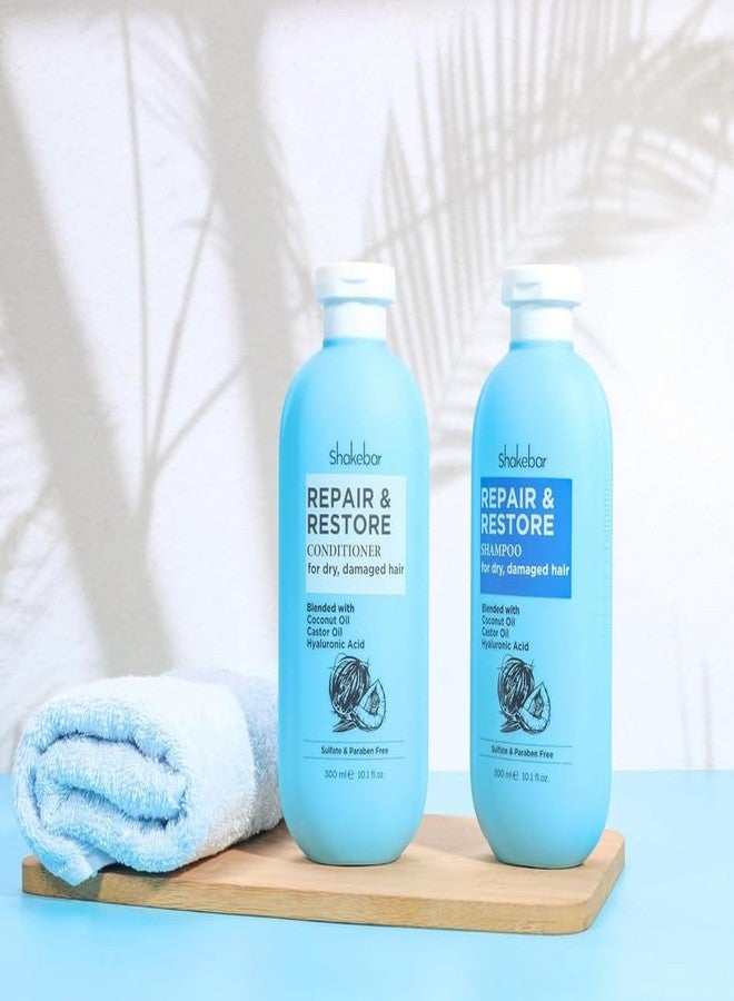 SHAKEBAR Coconut Shampoo and Conditioner, Natural Castor Oil Shampoo and Conditioner, Moisturize Dry & Damaged Hair, Hydration & Softens, Sulfate & Paraben Free.300ml / 10.1fl Oz. - Image 5