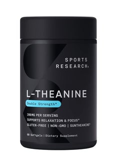 Sports Research L-theanine 200 mg, 60 Softgels