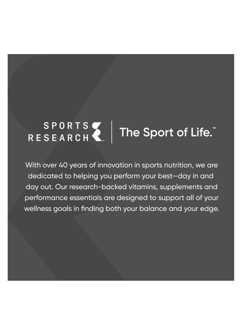 SPORTS RESEARCH - Sports Research L-theanine 200 mg, 60 Softgels - Image 1