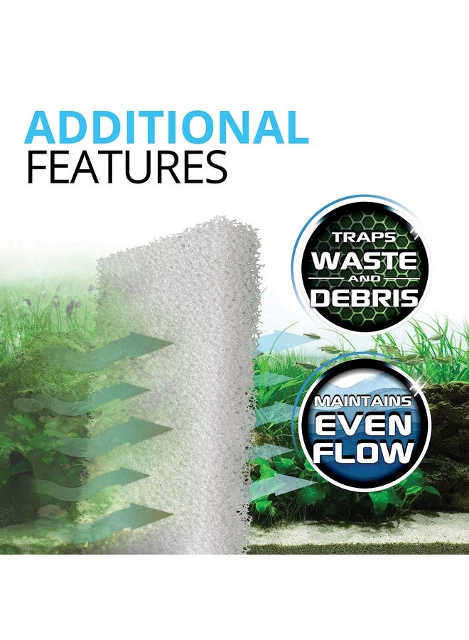 Fluval Fluval Foam Filter Block, Replacement Filter Media for Fluval 404, 405, 406 and 407 Aquarium Filters, 2-Pack, A226  - Image 5