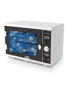 Double-layered small double-light UV disinfection cabinet which can be set at regular intervals and is suitable for disinfecting various items such as towels and manicure tools.