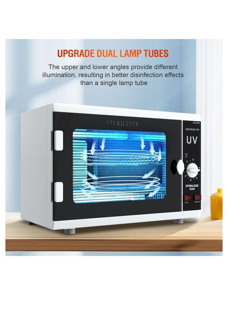 McDou - Double-layered small double-light UV disinfection cabinet which can be set at regular intervals and is suitable for disinfecting various items such as towels and manicure tools. - Image 1