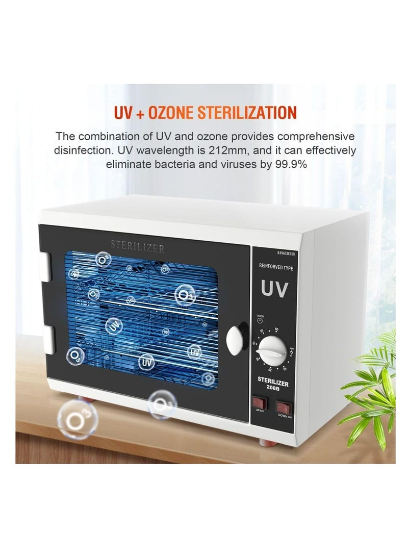 McDou - Double-layered small double-light UV disinfection cabinet which can be set at regular intervals and is suitable for disinfecting various items such as towels and manicure tools. - Image 1