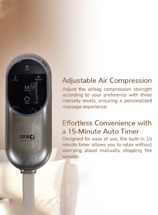 Zero Beyond Wellness Zero Healthcare D’Medizonic Head Massager with Heat Therapy – Electric Airbag Compression for Stress Relief, Headache & Tension – Adjustable Fit, 4 Modes, Soothing Music – Portable & Rechargeable Head Massage Device for Home & Office - Image 3