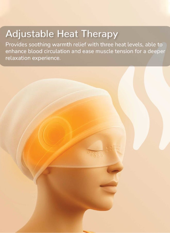 Zero Beyond Wellness Zero Healthcare D’Medizonic Head Massager with Heat Therapy – Electric Airbag Compression for Stress Relief, Headache & Tension – Adjustable Fit, 4 Modes, Soothing Music – Portable & Rechargeable Head Massage Device for Home & Office - Image 5