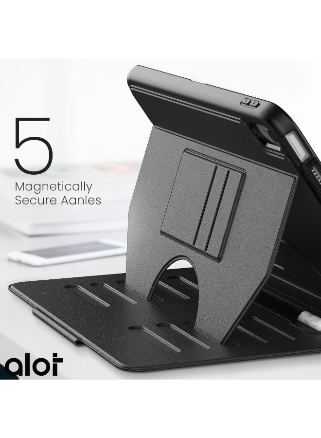 ALot Magnetic iPad Case for iPad 10th Gen (10.9-inch) - Multi-Functional Cover with Thermoline Protection, 5 Magnetic Rings, & Integrated Pencil Holder - Image 3
