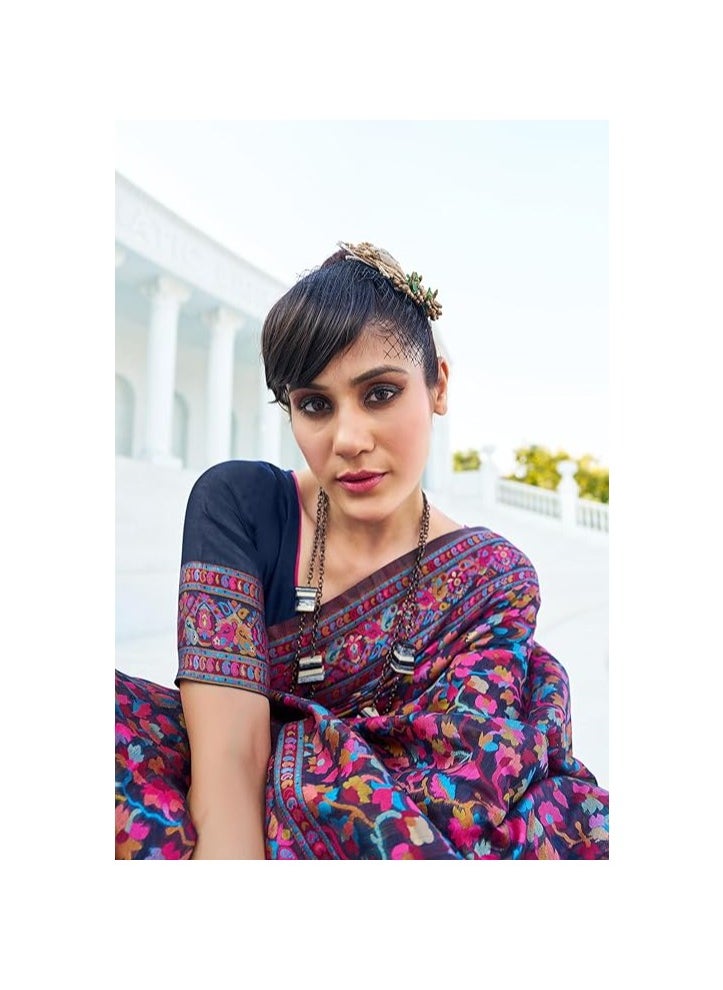 Womens Kanjivaram Banarasi Silk Saree Kanchipuram Patola saree