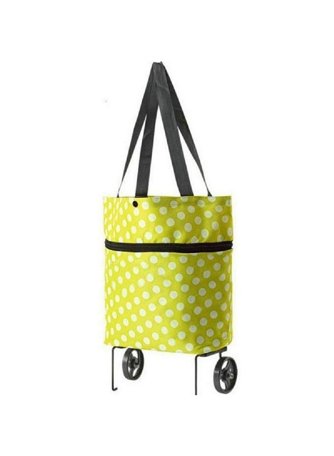 N M Z Foldable Shopping Travel Dual Wheel Waterproof Trolley Bag - Image 3